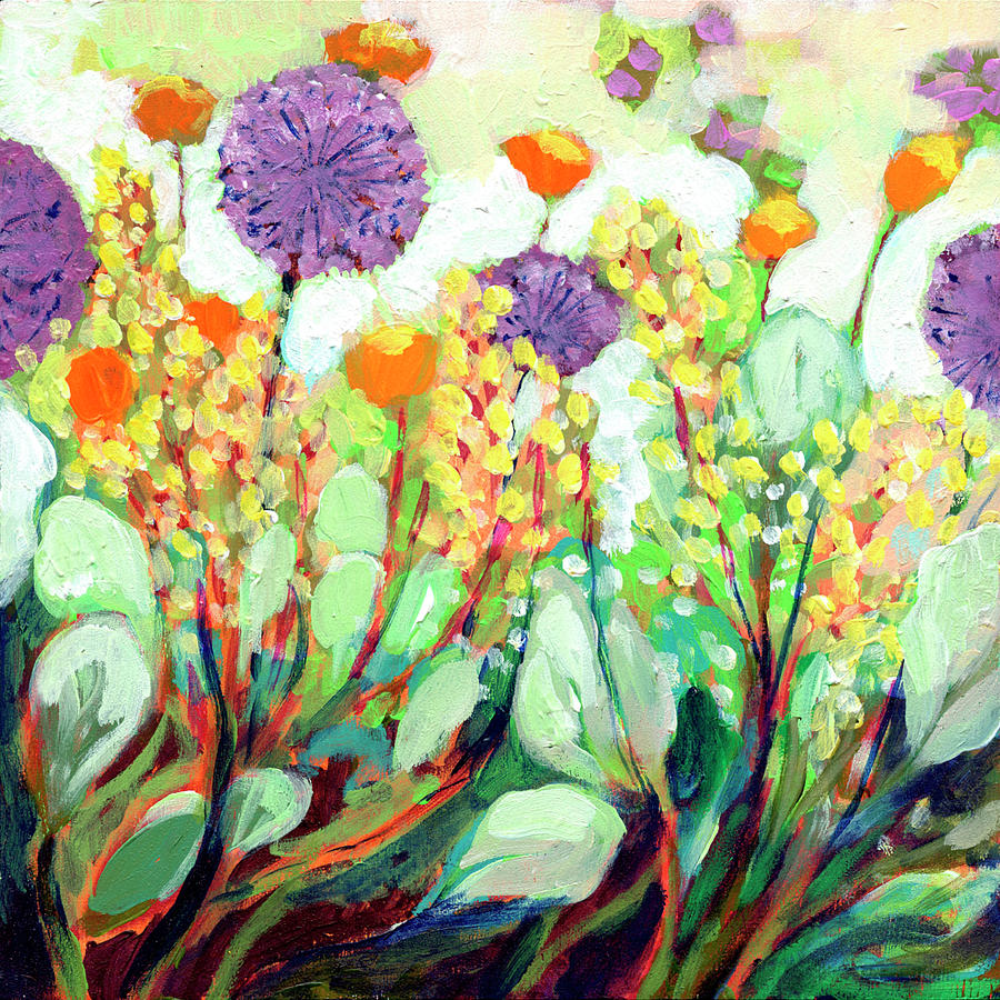 Garden Painting - Spring Garden Surprises #1 by Jennifer Lommers