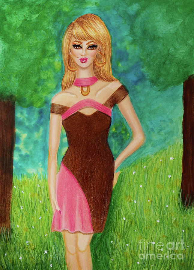 Spring Girl 2021 Mixed Media by Dorothy Lee