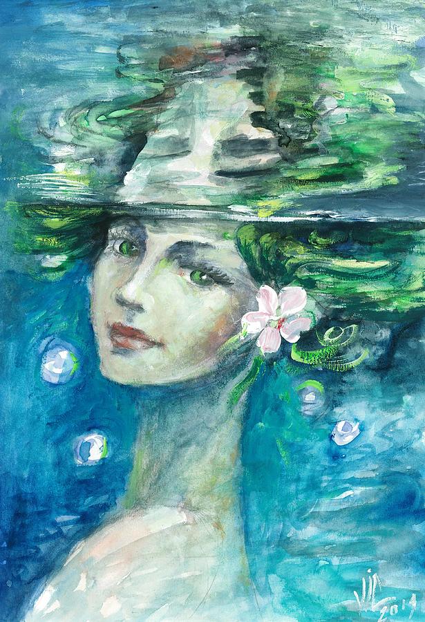 Spring Girl painting by Vali Irina Ciobanu Painting by Vali Irina Ciobanu