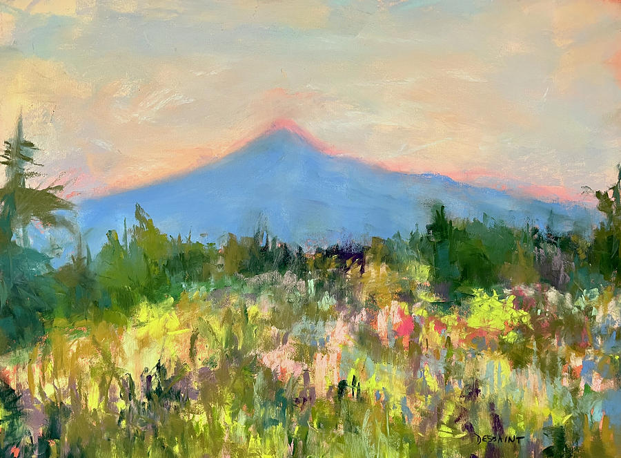 Spring Painting - Spring Glow by Linda Dessaint
