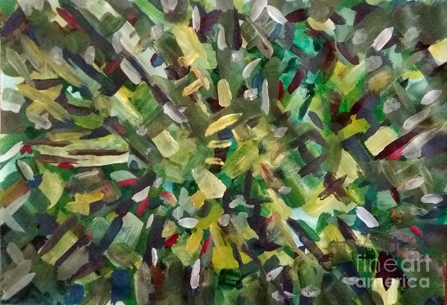 Spring Green Abstract Painting by James McCormack