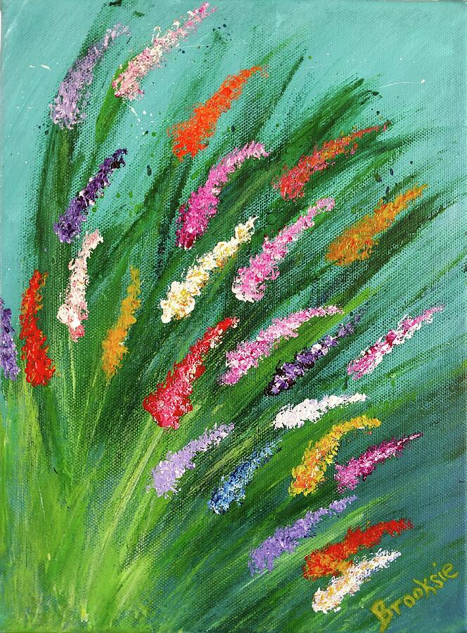 Abstract Painting - Spring Growth by Brooksie Steinman