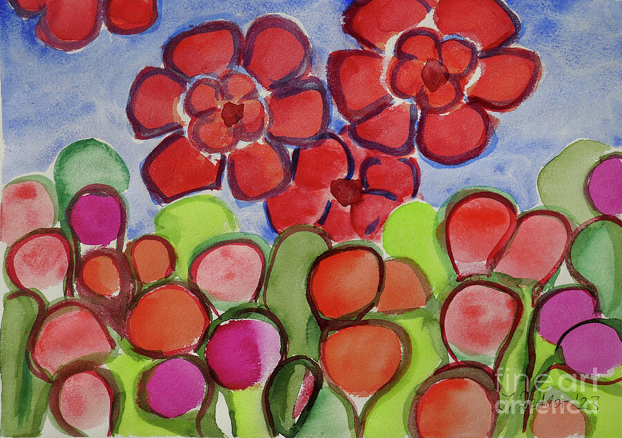 Spring has Sprung Abstract Painting by Johanna Zettler