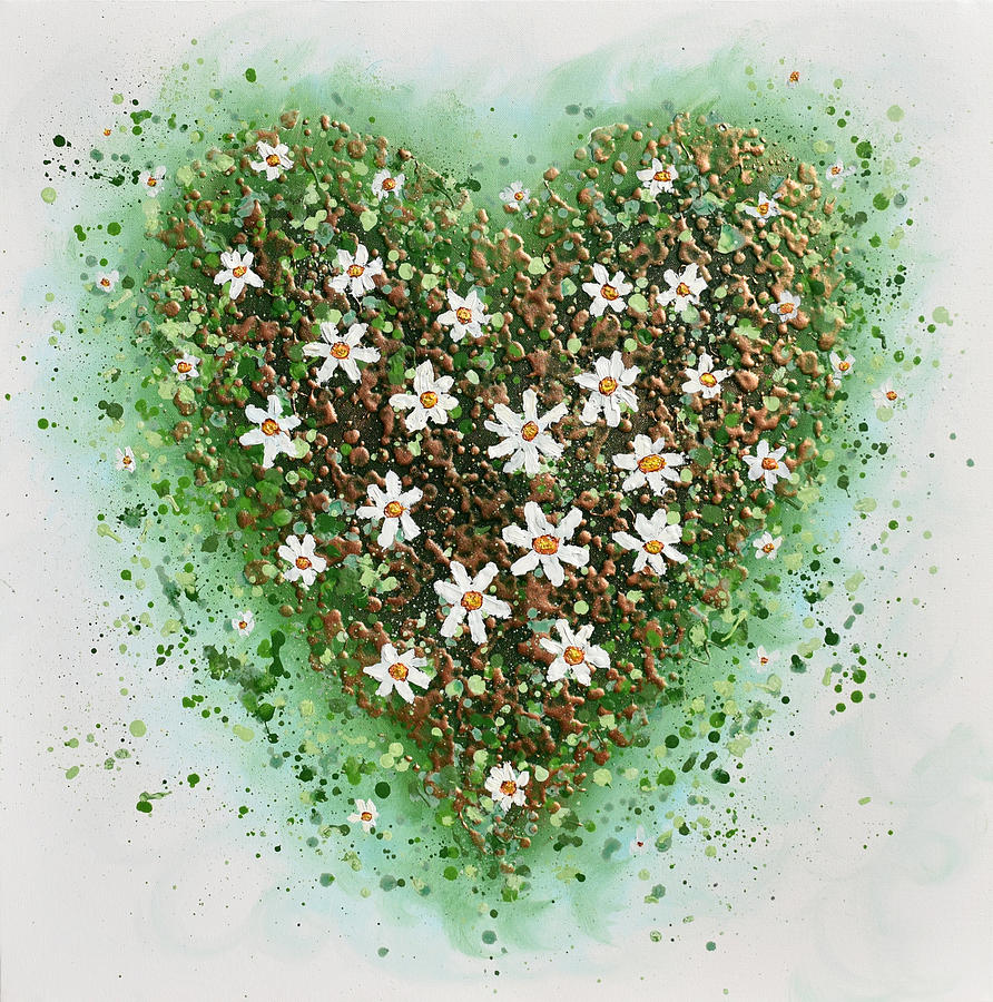Spring Heart Painting by Amanda Dagg