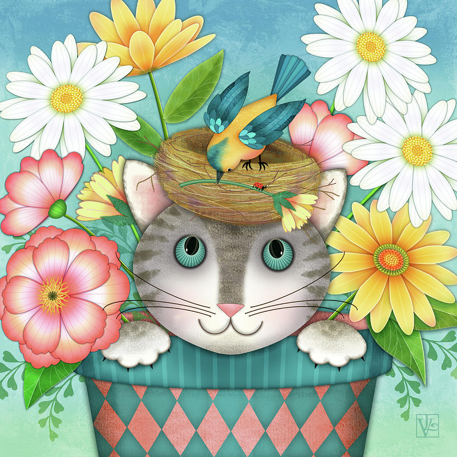 Spring Hello Digital Art by Valerie Drake Lesiak