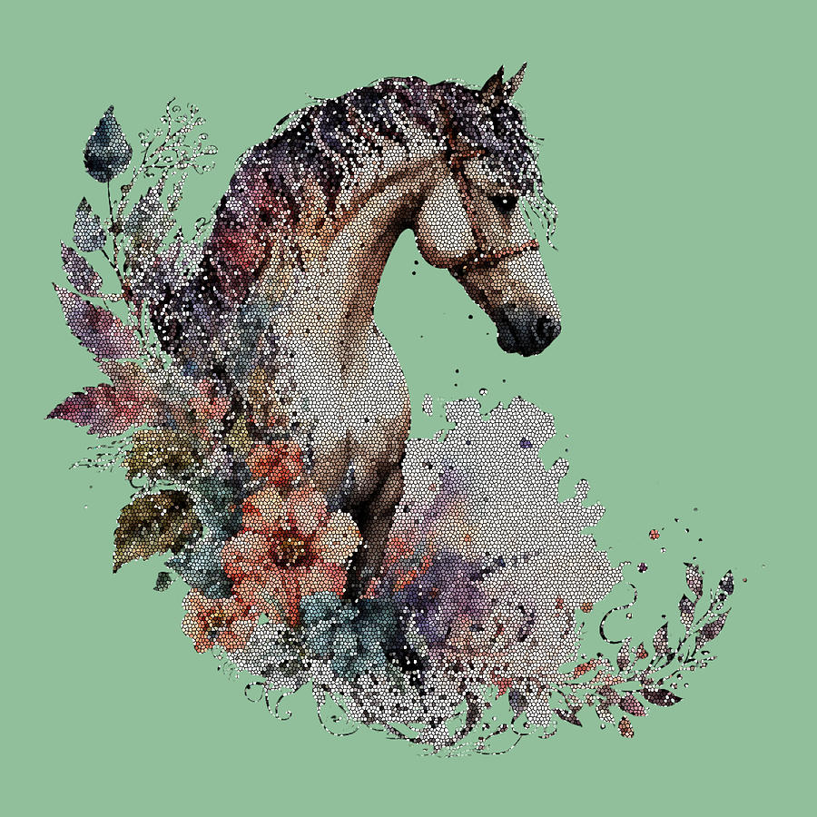 Spring Horse Art Mixed Media by Johanna Hurmerinta Fine Art America