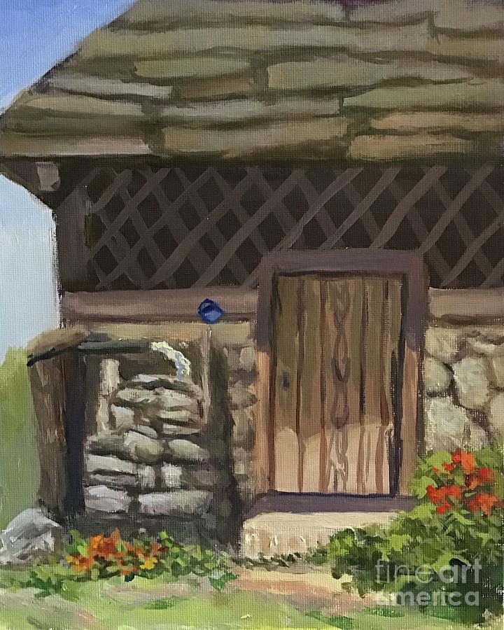 Spring House Painting by Anne Marie Brown