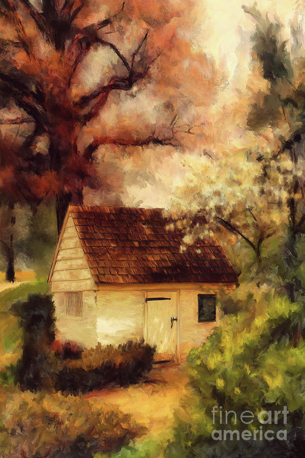 Spring House In The Spring Digital Art by Lois Bryan