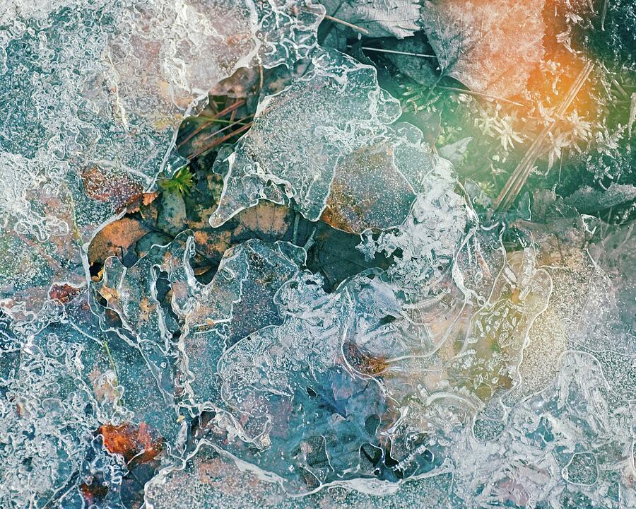 Spring Ice Melt Mixed Media by Sue Capuano Spring Ice Melt Mixed Media by Sue Capuano