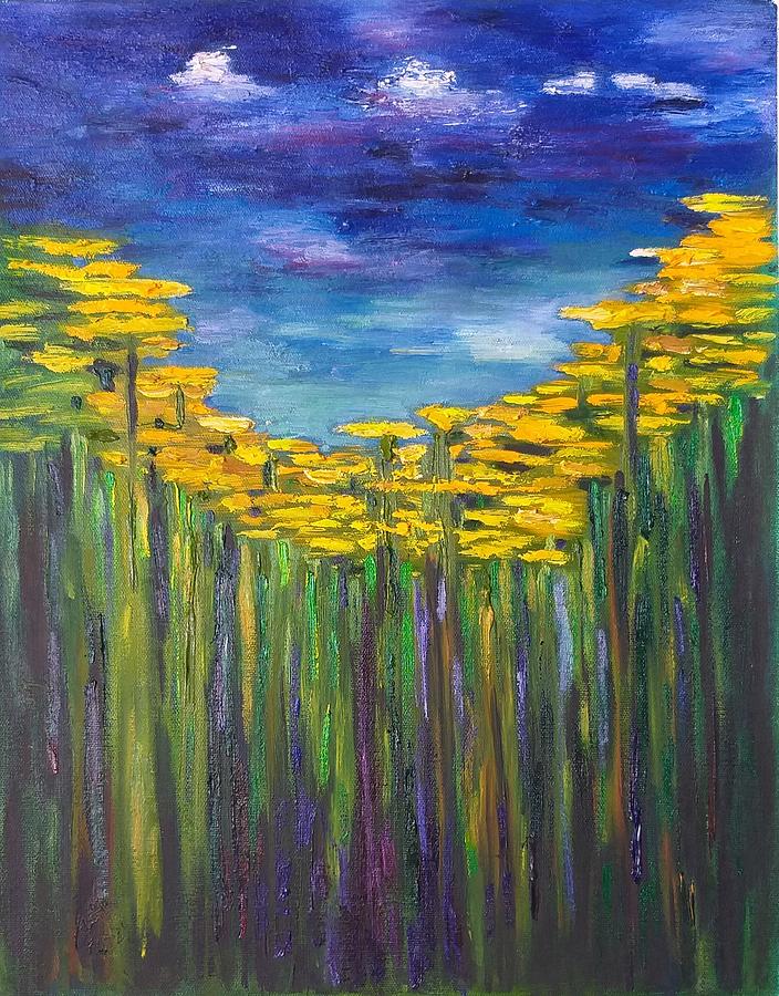 Spring Painting - Spring impression  by Geeta Yerra