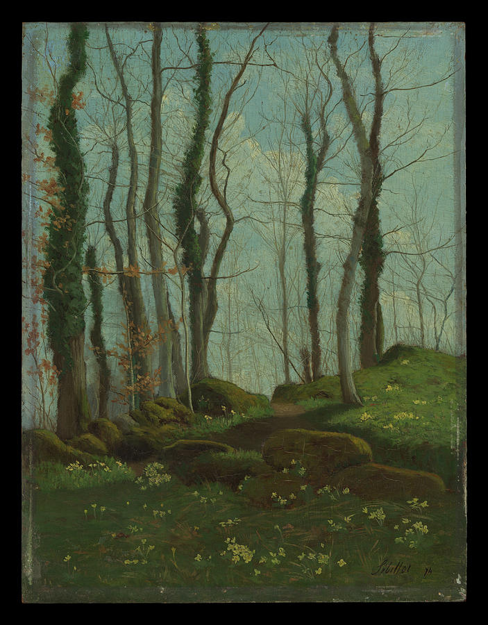 Spring In Brittany 1874 Pau Painting