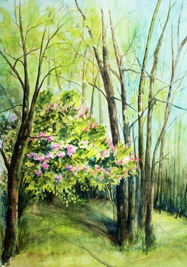 Spring in Cuyahoga Valley Painting by Lee Beuther