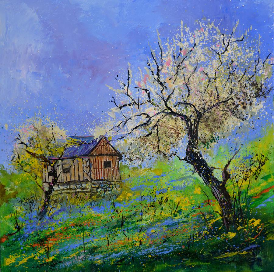 Spring in Normandy Painting by Pol Ledent
