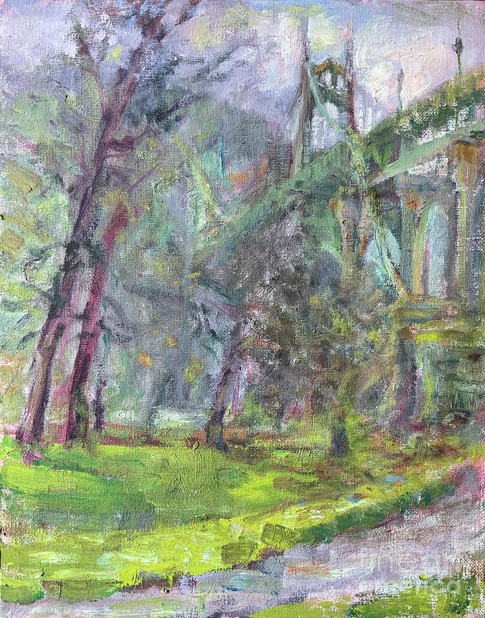 Spring In Portland Original Oil Painting Painting