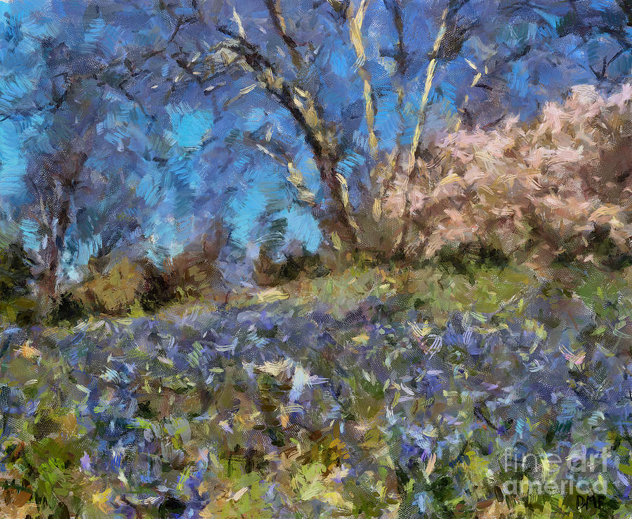 Spring in the Arboretum Painting by Dragica Micki Fortuna