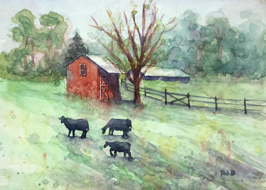 Spring in the Country Painting by Rebecca Davis