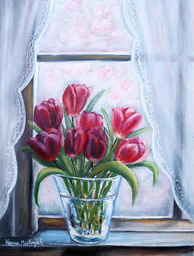 Spring invitation Painting by Vesna Martinjak