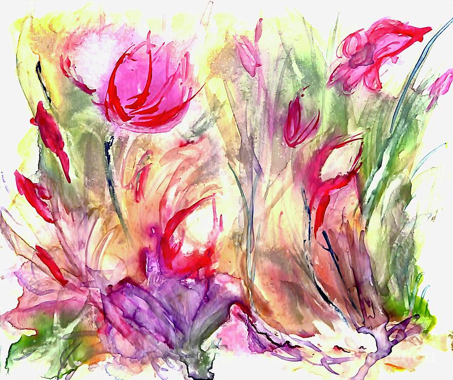 Spring is Springing Painting by Patty Donoghue
