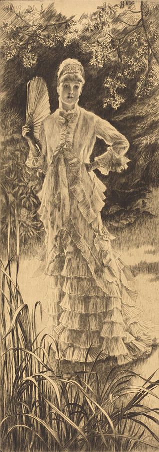 Spring Drawing by James Jacques Joseph Tissot