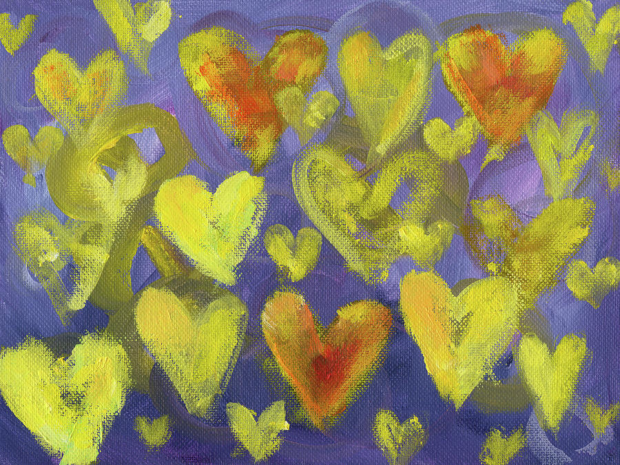Spring love Painting by Karen Kaspar