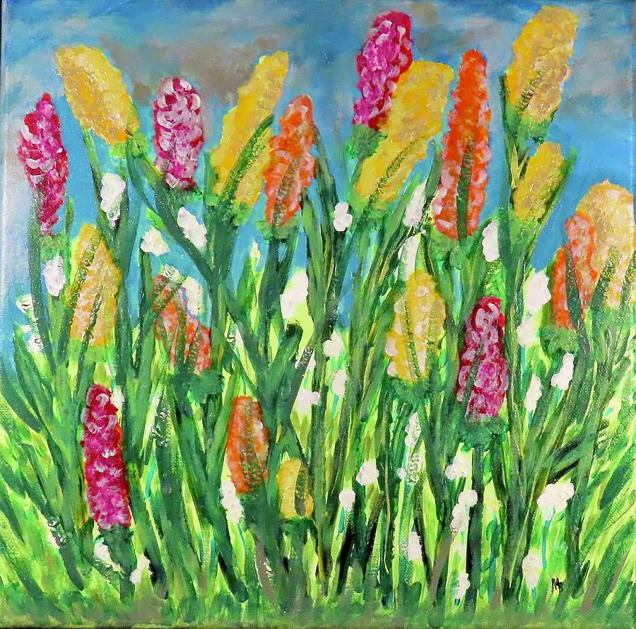 Spring Meadow Painting by Margie Bennett - Fine Art America