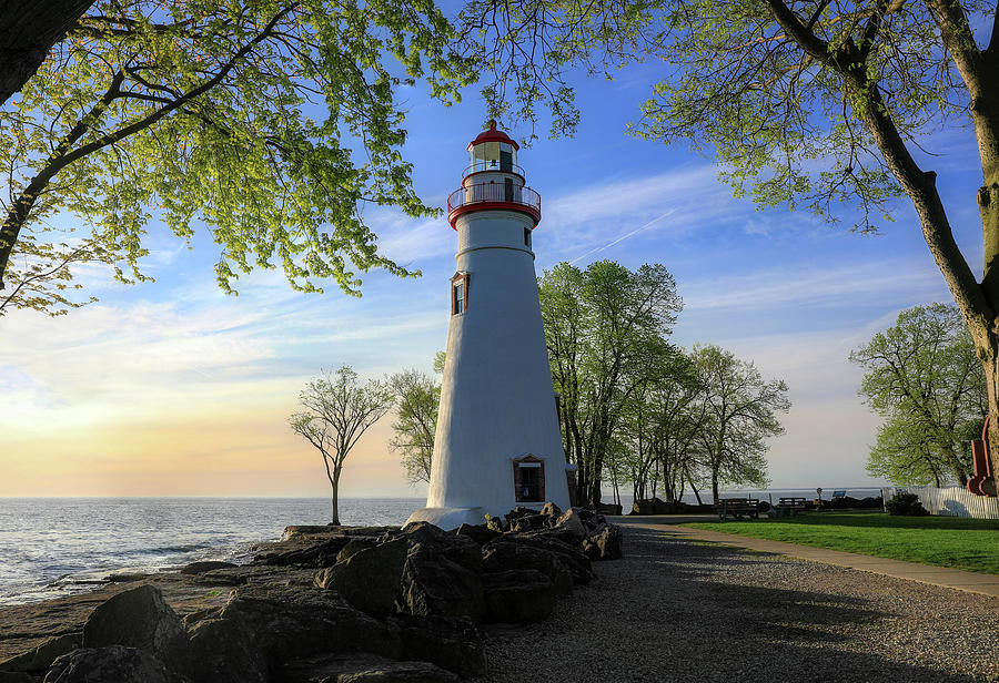 Spring Morning At Marblehead Lighthouse Photograph by Dan Sproul