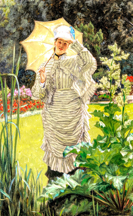 Spring Morning detail Photograph by James Jacques Joseph Tissot