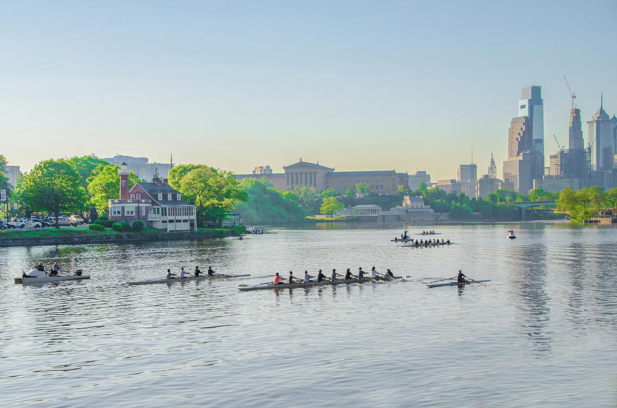 Spring Morning In Philadelphia on the Schuylkill Photograph by Bill Cannon