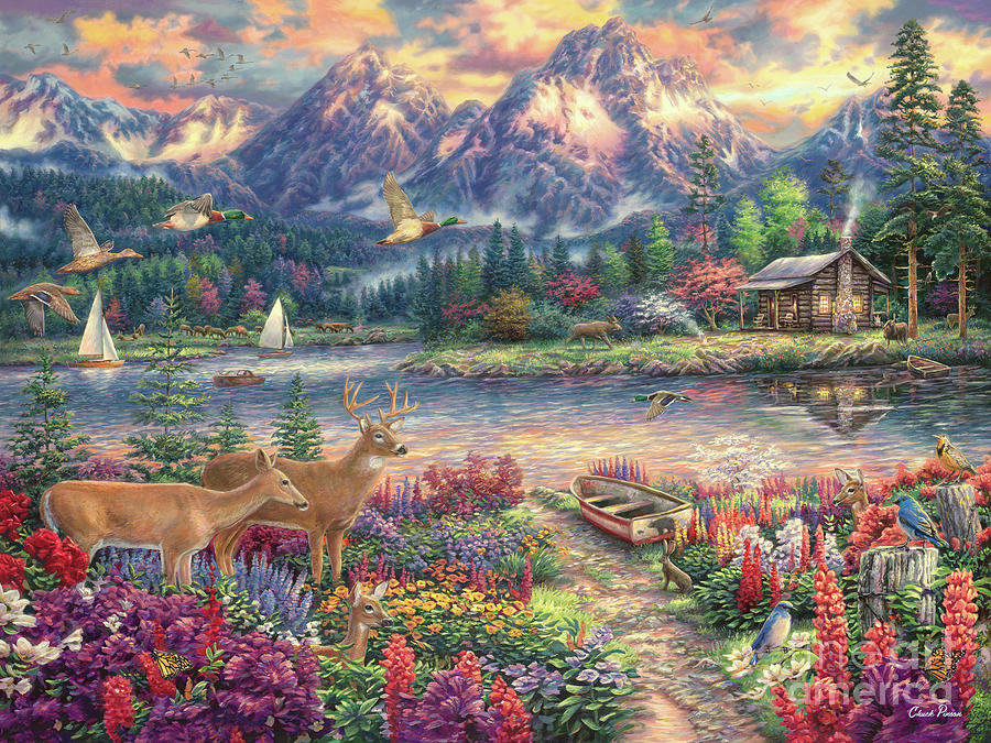 Spring Mountain Majesty Painting by Chuck Pinson Spring Mountain Majesty Painting by Chuck Pinson