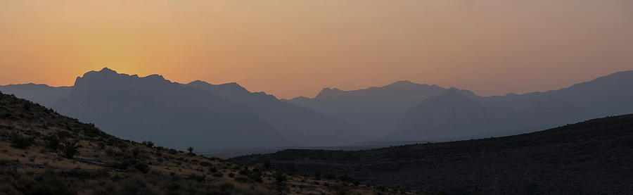 Spring Mountains Sunset Photograph by Brook Burling