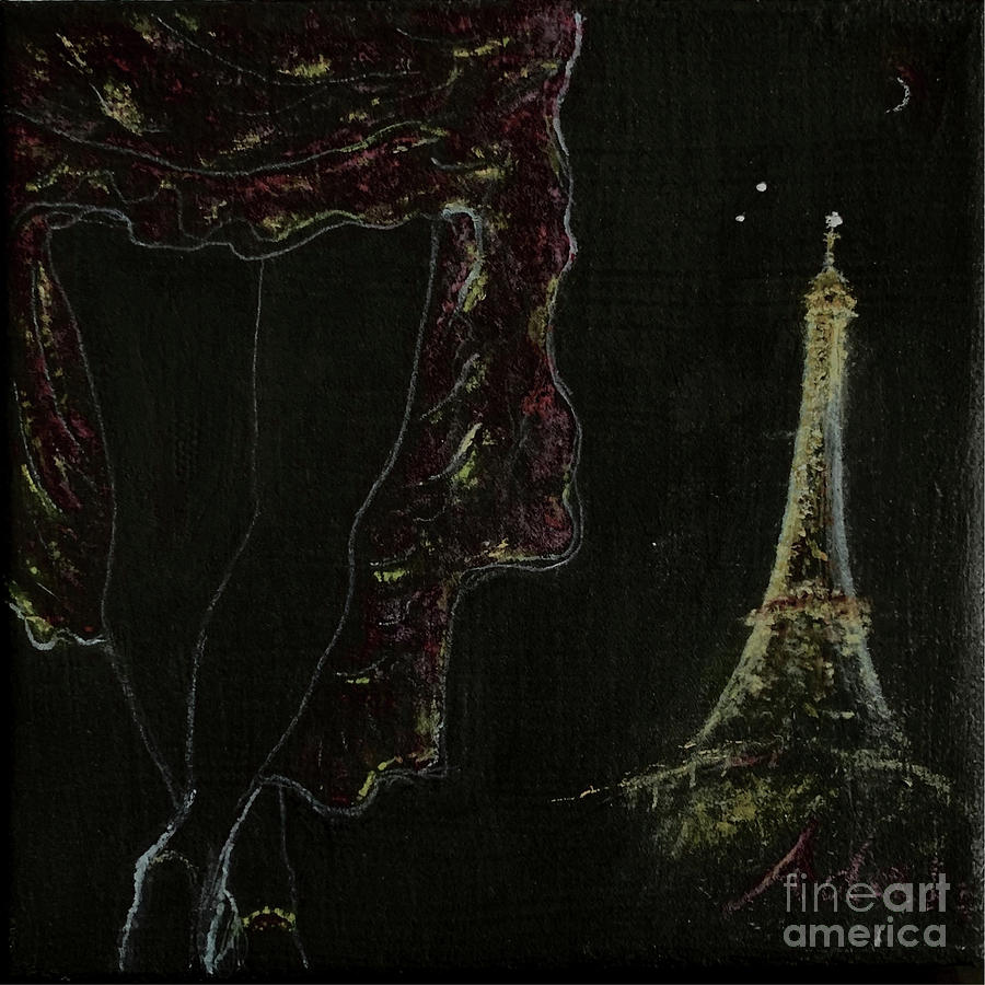 Spring Night in Paris Painting by Felipe Adan Lerma