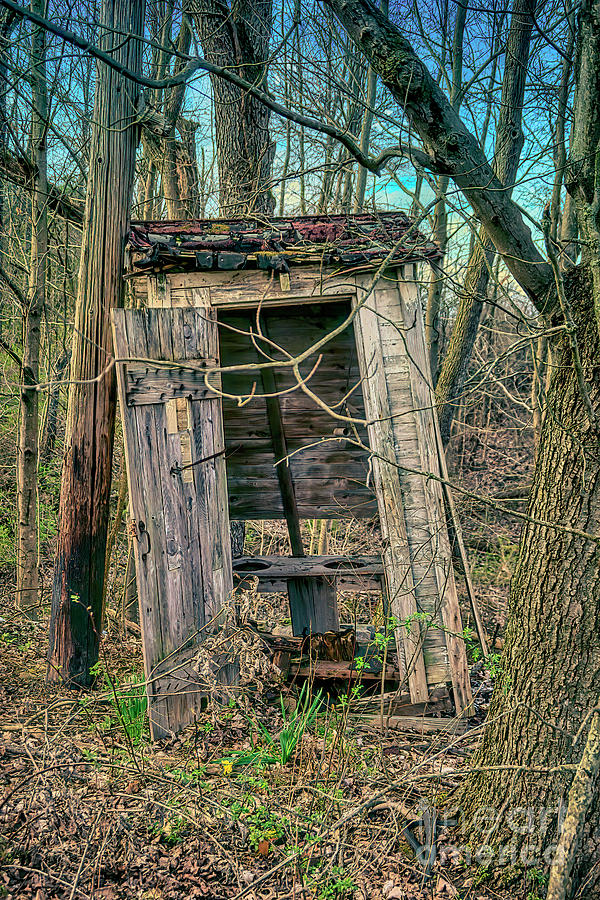 Spring Outhouse In The Woods Photograph