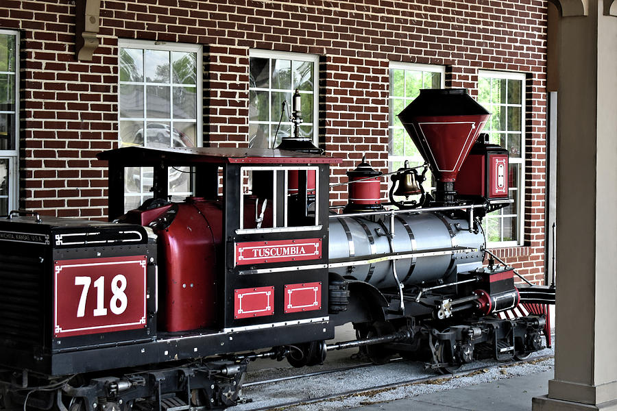 Spring Park Train Engine Photograph by Kathy K McClellan
