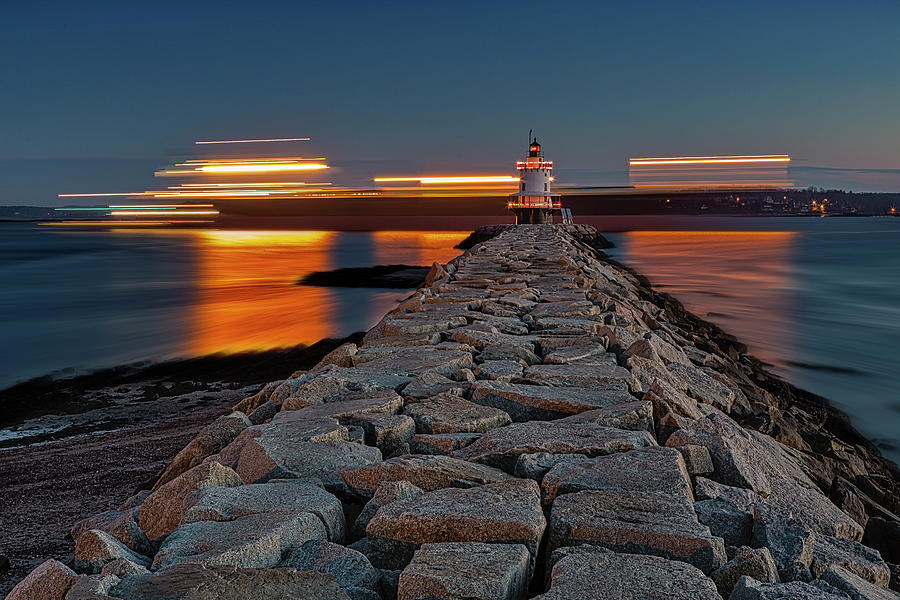 Spring Point Ledge Light Photograph by Susan Candelario