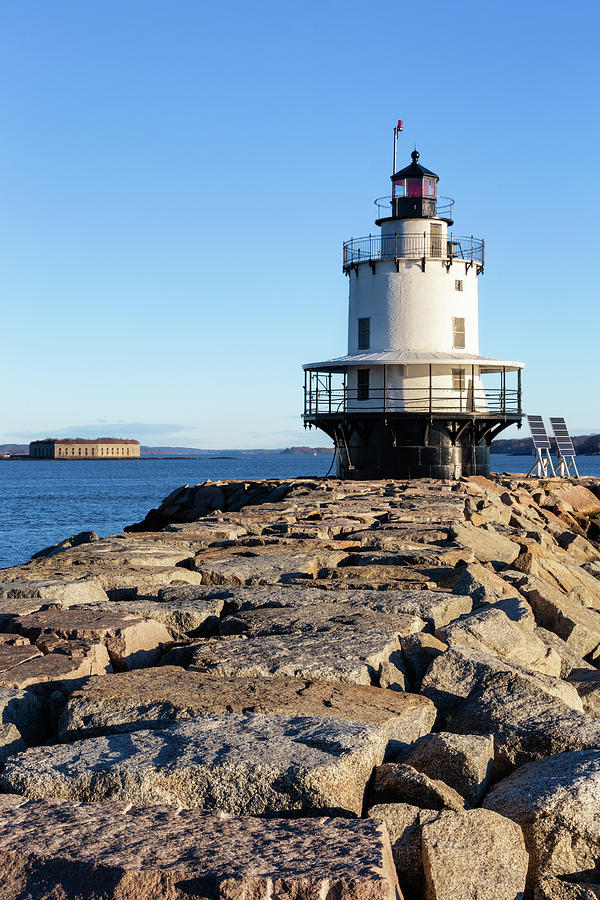Spring Point Ledge Lighthouse, South Portland, Maine Photograph by Dawna Moore Photography