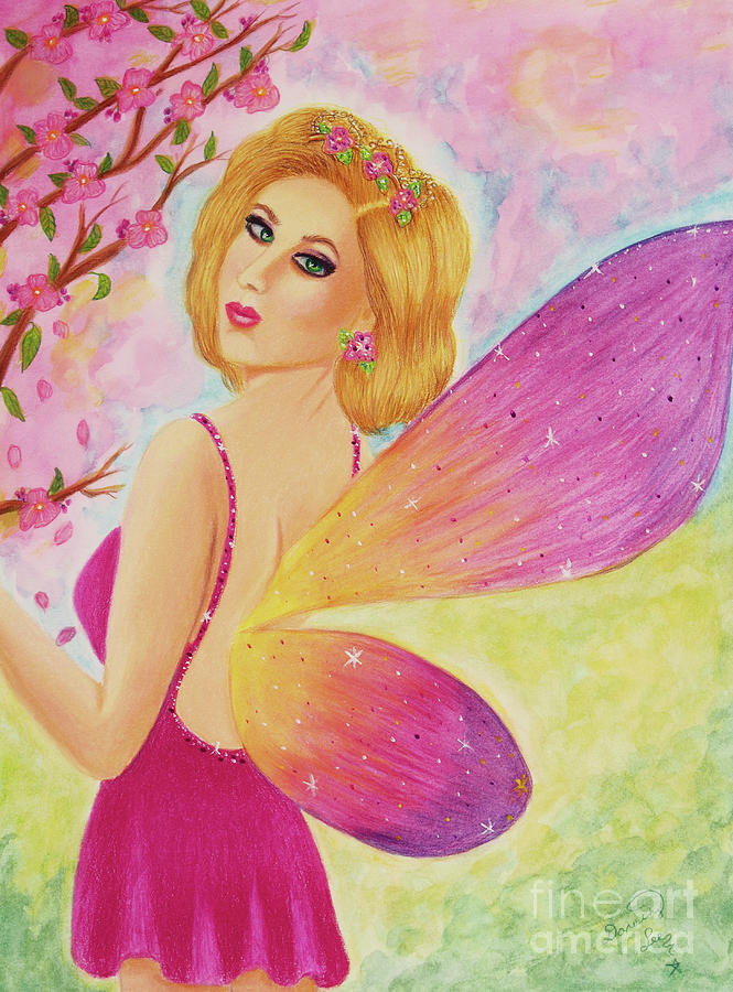 Spring Princess Fairy Painting by Dorothy Lee
