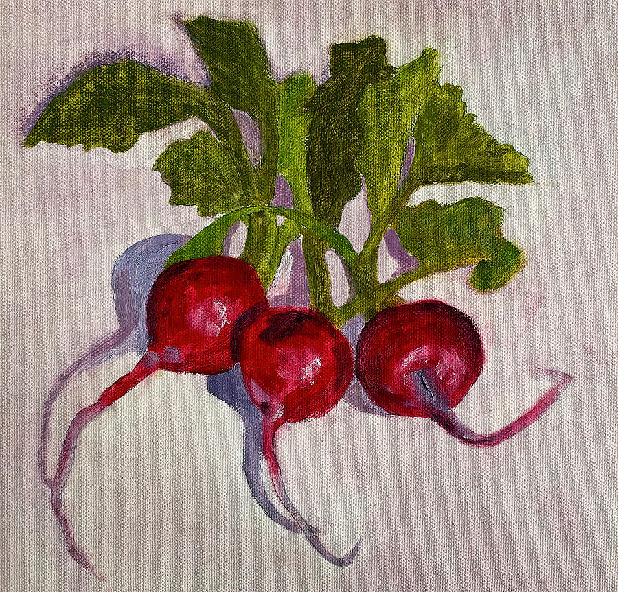 Spring Radishes Painting by Deborah League