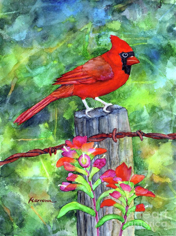 Spring Red - Pastel Colors Painting