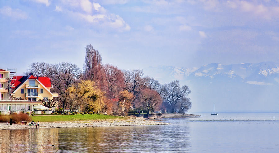 Spring reflections on the Lake Constance  Photograph by Tatiana Travelways