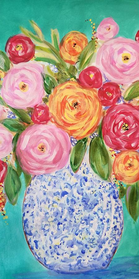 Spring Roses Painting by Susan Horner