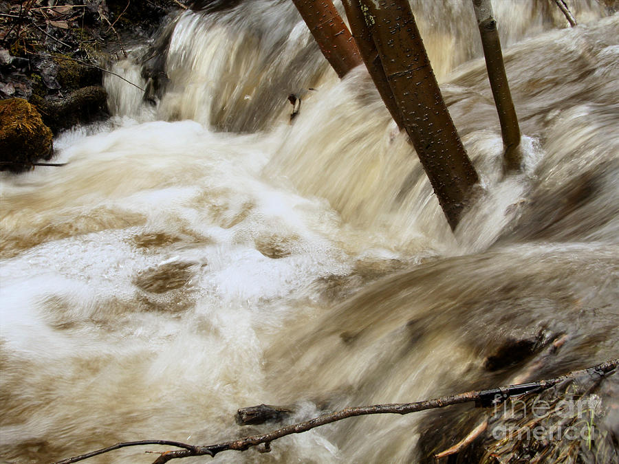 Creeks Photograph - Spring Runoff 2 by Roland Stanke Creeks Photograph - Spring Runoff 2 by Roland Stanke