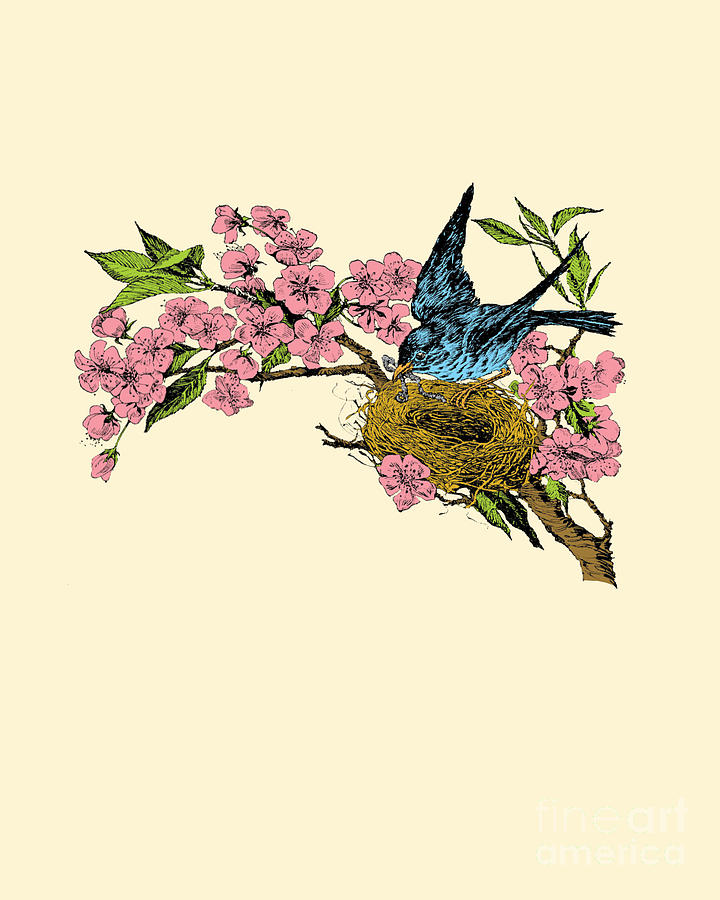 Flower Digital Art - Spring Scene by Madame Memento