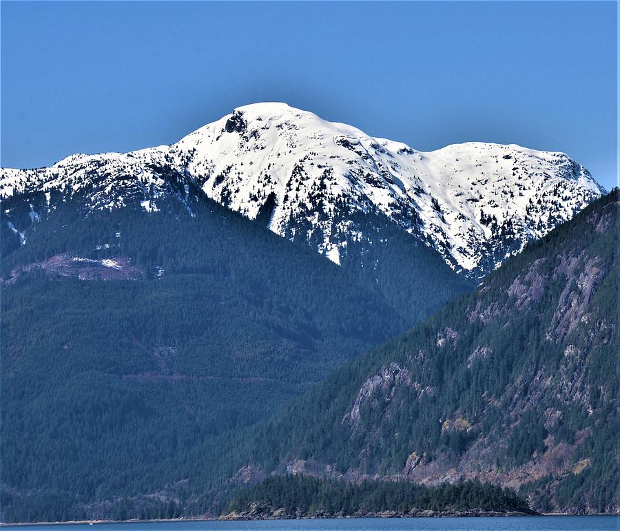 Spring Snow Capped Mountain Photograph by James Cousineau
