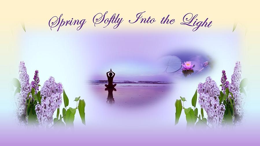 Spring Softly Into the Light Mixed Media by Nancy Ayanna Wyatt