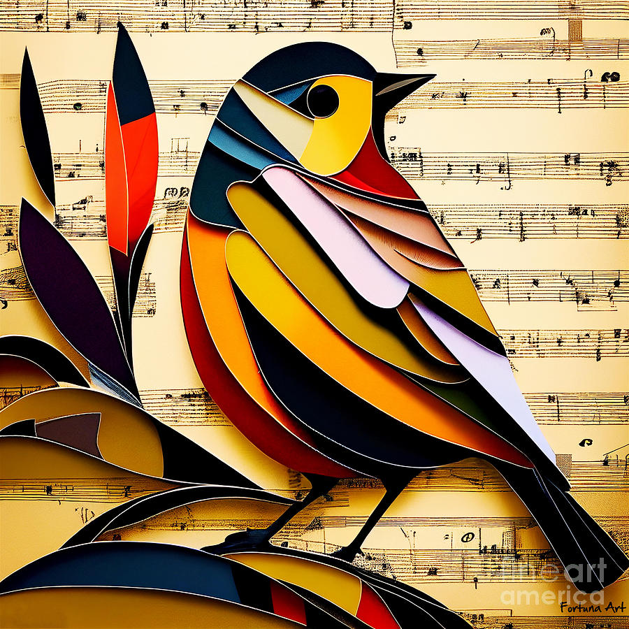 Spring Songbird Digital Art by Dragica Micki Fortuna