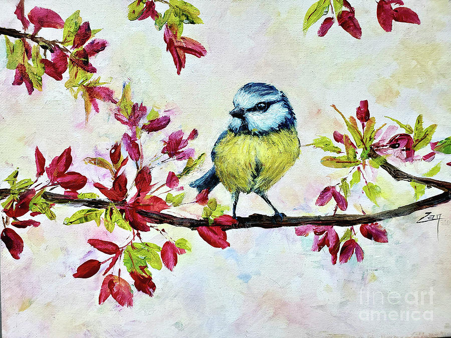Spring Songbird Painting by Zan Savage