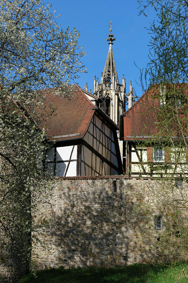 Spring Spire - Bebenhausen Abbey in Bloom Photograph by Matthias Hauser Spring Spire - Bebenhausen Abbey in Bloom Photograph by Matthias Hauser