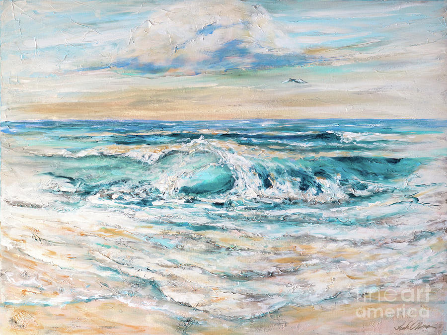 Spring Surf Painting by Linda Olsen