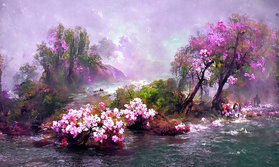 Spring, Symphony of Nature, 04 Painting by AM FineArtPrints