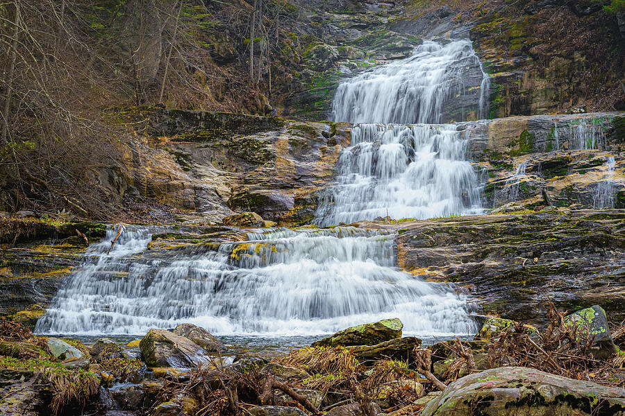 Spring Thaw at Kent Falls Photograph by Dave King